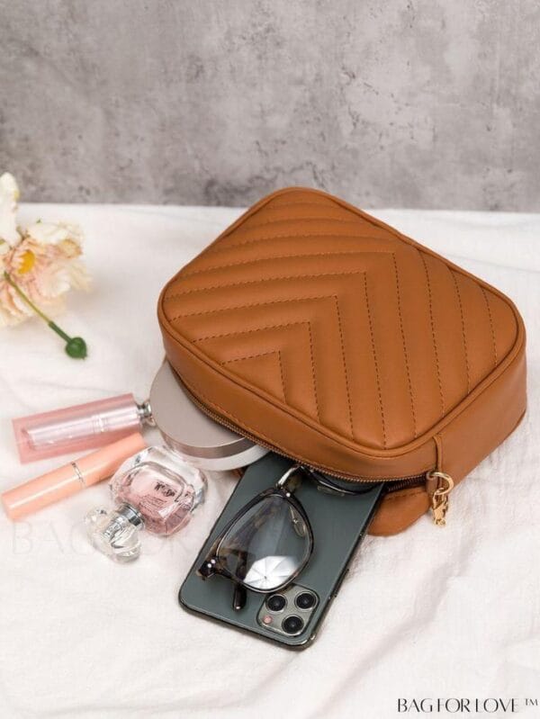 Hand Bag Brown Color